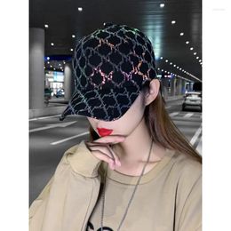 Ball Caps Women's Summer Hat All-match Cap Sequin Fashion Western Style Spring And Autumn Winter Baseball Panama