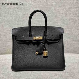 Designer Bags Full Manual Custom Platinum Bag Lychee Pattern Tlogo Calf Leather Handbag Bk25 30