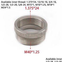 Other Interior Accessories Stainless Steel 1.375X24 13/16-16 1/2-20 M15X1 M16X1.25 M18X1 M24X1.5 1/2-28 5/8-24 3/4-16 To M40X1.25 End Dhsnm