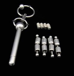 DIY Combination Stainless Steel urethral soundPenis Urinary PlugUrethra Stimulate Dilator Masturbation Rod CPA2481955163