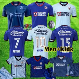 2023 2024 Cruz Azul Soccer Jerseys 23 24 CDSyC mexico League VIEIRA LIRA RODRIGUEZ ESCOBAR ANTUNA RIVERO Home Away third Football Shirts LIGA MX Men Kids kit uniforms