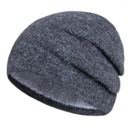 Ball Caps Men's And Women's Fleece Knitted Hat Autumn Winter Gloves Scarf Set Boys Women