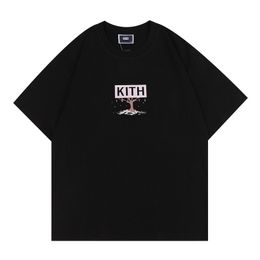 Kith Mens Design T-shirt Spring Summer 3color Tees Vacation Short Sleeve Casual Letters Printing Tops Size Range S-xxl