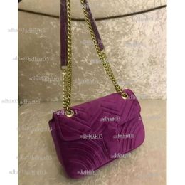 Designer-Marmont Veet Bags Women Shoulder Designer Handbags Purses Chain Fashion Crossbody Dhgate Bag 54 21 55