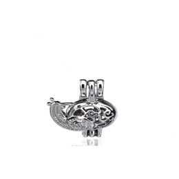 Lockets 10Pcslot Sier Alloy Snail Animal Beauty Oysters Beads Cage Locket Pendant Aromatherapy Per Essential Oils Diffuser820610294408 Dhubj