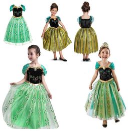 Toddler Baby Girls Princess dresses Anna dresses Costume girls Party Beauty Pageant Christmas Dance casual clothing2615905