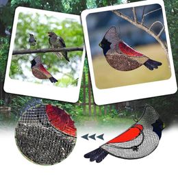 Other Bird Supplies Wild Snowman Metal Feeder Outdoor Decorative Christmas Seed Feeders Hanging Home Decor Squirrel House