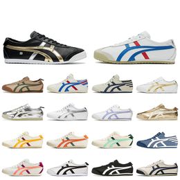 Tiger Mexico 66 Designer Casual Shoes Top Quality Women Mens Tigers Slip-On Gold Silver Birch Green Red Yellow White Black Trainers Runners Jogging Sports Sneakers