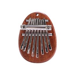 Party Favor 8 Key Mini Wood Crystal Thumb Piano Finger Percussion Instrument Pocket Keyboard Portable Children's Holiday Gift280h