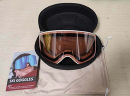 The same type of ski goggles from international big brands, full genuine REVO coated glasses, snap-on myopia glasses, double layer anti-fog PF