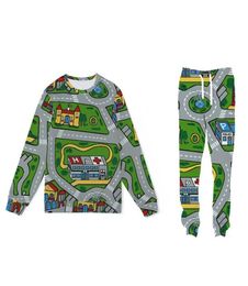 Men039s Tracksuits Toy Car Mat Sweatshirt Jogger Sets 2 Types Of Fabric Custom Made Sublimation Print For Your OptionsMen0391283933