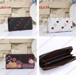 Designer Zippy zipper wallet long wallets cardholder purse women Fashion clutch pu leather ladies classical letter Coin Purses men business card holder