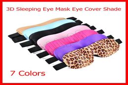 2019 New Vision Care 3D Natural Eye Sleeping Masks Eye Cover Shade Travel Eyepatch 7 Colours DHL 9871126
