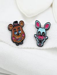 Enamel Pins Cartoon Cute Bear Brooch Collar Pin Broches for Women039s Clothing Metal Badges Backpack Brooches Jewelry8215493