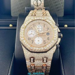 Brand Wristwatch Audemar Pigue Mechanical Watches Royal Oak Offshore 42mm 18k Rose Gold Men's Luxury Automatic Watch with Diamonds 25940OK.OO.D002CA.01 FUN LXTJ