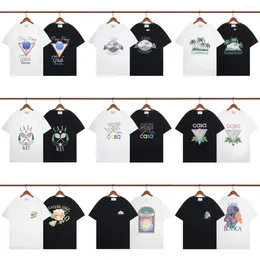 Men's T Shirts 24SS Letter Print Mens T-shirts High Street Tops And Women's Leisure Fashion Summer Short Sleeved T-shirt