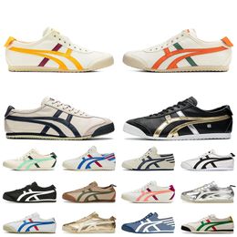 Fashion Designer Tiger Mexico 66 Casual Shoes Women Mens Tigers Slip-On Gold Silver Birch Green Red Yellow White Black Trainers Athletic Jogging Sneakers Size 36-44