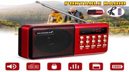 Neue Mini Tragbare Radio Handheld Digital FM USB TF MP3 Player Lautsprecher Wiederaufladbare1940477