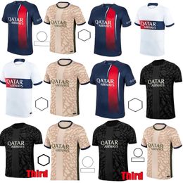 Maillot MBAPPE Soccer Jerseys man Kit 23/24 fan 2023 2024 third Home Fourth UGARTE Football Shirt HAKIMI FABIAN VITINHA O DEMBELE 888