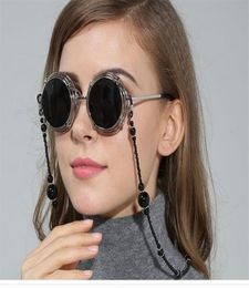 Womens Retro Vintage Pearl Beaded Eyeglass Eyewears Sunglasses Reading Glasses Chain Cord Holder neck strap Rope5941800