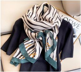 2021 Spring Summer Korea Fashion New Women slik Female Print Pattern Casual Adult Loose long Scarves7371565