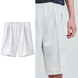 Men's Shorts White Simple Needles AWGE Men Woman Drawstring Pants 2024SS