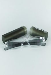 Slim Reading Glasses Plastic Tube Reading Eyewear PC Power Lens Mixed Colours With 20pcs7731322