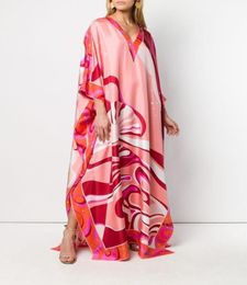 New arrival Fahion Designer Luxury Maxi Dress Women039s sleeveless Colorfu Geometry red Print Stretch Jersey Spandex maxi Dress3570236