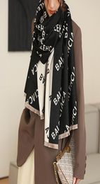 high quality Korean autumn and winter new letter warm scarf women039s doublesided thickened fashion Bib dualpurpose air condi7960149