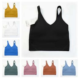 2024 Yoga outfit lululemen Type Back Align Tank Tops Gym Clothes Women Casual Running Nude Tight Sports Bra Fitness Beautiful Underwear Vest Shirt 6651ess