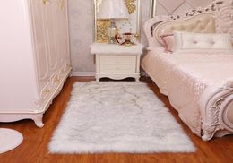 Plush carpet bedroom fur imitation wool bedside sofa rectangular blanket washable seat dressing table cushion34560362624325