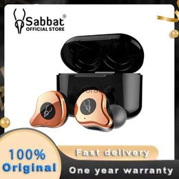 Cell Phone Earphones Sabbat E12 Ultra QCC3020 TWS Bluetooth 5.0 Stereo Wireless Earbuds Hifi Headset Sport Waterproof Earphone YQ240219