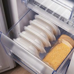 Storage Bottles Rice Portioning Box Fresh Can Be Microwave Heating Portable Tableware Kitchen Accessories