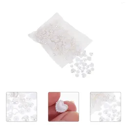 Nail Art Decorations Imitation Pearl Accessories Charms For Nails Jewellery Rhinestone Acrylic Beaded Heart Decor Love