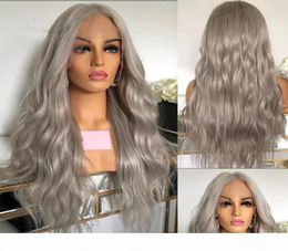Brazilian Lace Front Human Hair Wigs For Women Grey Natural Wave Lace Front Wig 13x6x1 T Part Lace Wig With Baby Hair9188777