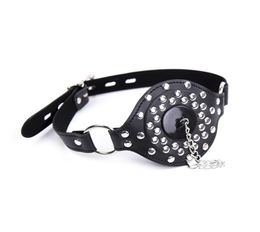 New SM Sex Toy Slave Harness Leather Studs Ball Gag BDSM Bondage Fetish Mouth Restraint Sex Toy Product Erotic Toys8273943
