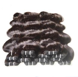 whole 8a Brazilian Virgin Hair 100 Human Hair Extensions Natural Black Bundle Body Body Wave Brazilian Virgin Human Hair Weav456157363597