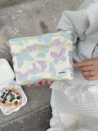 Cosmetic Bags Jacquard Canvas Bag Women Toiletries Organizer Zipper Small Makeup Purse Travel Cosmetics Storage Case Clutch