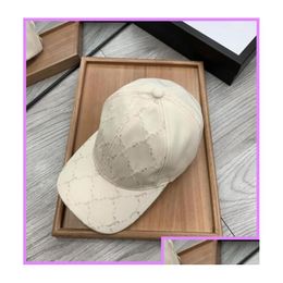 Ball Caps Nylon Embroidery Designer Baseball Cap For Men Casquette Womens Fitted Hat White And Black Fashion Casual Sun Hats Caps Drop Dhkad