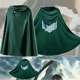 Japanese Hoodie Attacks Titan Cloak Real Wood Masonic Cloak Clothes Cosplay Costume Fantasia Attack Titanga Y09039128880