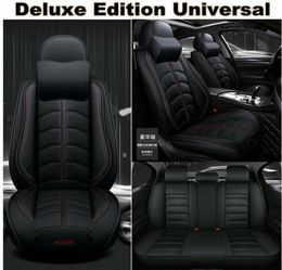 Luxury PU Leather Car Seat Covers Cushion Full Set For Interior Accessories6254868