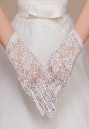 sell New style white lace full finger short gloves Bridal gloves Wedding dress accessories shuoshuo65884092715