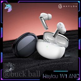 Cell Phone Earphones Haylou W1 ANC Active noise reduction Earphone Wireless Bluetooth In-Ears Earbuds Headset Low Delay Music Gift YQ240219