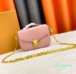 Mini Pochette Gold Chain Bag Handbag Leather Clutch Women's Mens Designer Purses Small Shoulder Tote Crossbody Fashion Bags