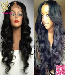 Human Hair U Part Wigs Loose Wave Virgin Indian Unprocessed Remy Human Hair Upart Wig Wavy Middle Part For Black Women2174317