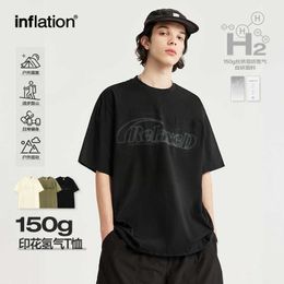 Inf Mens Wear | Printed Hydrogen T-shirt 2024 Spring/summer Trendy Brand Product Light Technology Mountain Outdoor Leisure Short Sleeved