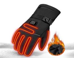 HEROBIKER Motorcycle Gloves Waterproof Heated Guantes Moto Touch Screen Battery Powered Motorbike Racing Riding Gloves Winter1603238