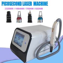 Professional Q Switch Nd Yag Laser Picosecond Tattoo Removal Machine Dark Spot Pigment Remove Pico Laser Black Doll Treatment Skin Care Equipment