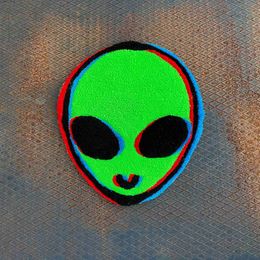 Carpet Alien Head Tufted Rug 3d Illusion Handmade Tufting Custom Rug Space Carpet Home Decor Ufo Dorm Decoration Children Gift T240219