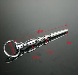 Flared Long Stainless Steel Penis Plug stainless steel male urethra wall sex toy8326834